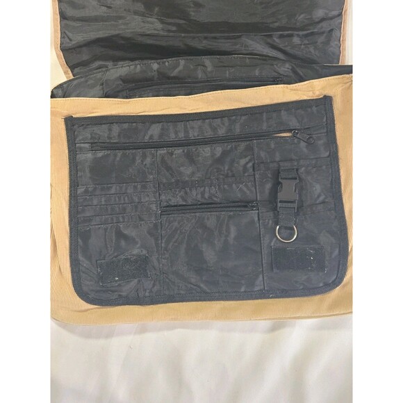 Mudd Vintage Denim Messenger Bag 00s Y2K Beige Floral Embroidered Crossbody - Picture 16 of 16